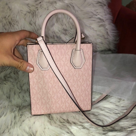 MK💗Pink bag💕Monogram MICHAEL KORS crossbody bag top handle bag - Picture 6 of 9